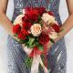 Букет невесты из пионовидных роз, гермини и альстромерии Истинная Королева