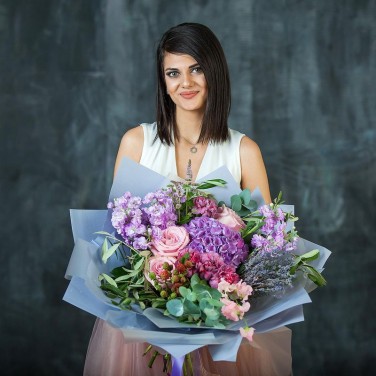 Букет с лавандой Магия Любви. Серия Магия любви.