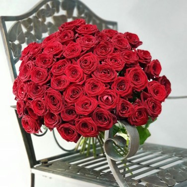 Букет из 51 красной розы