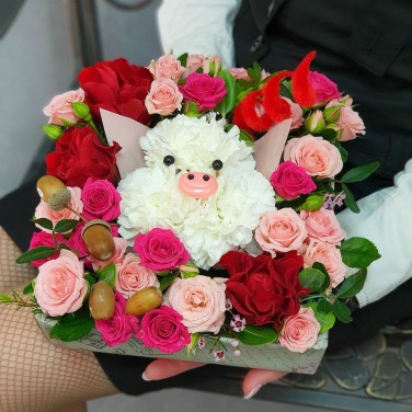 Композиция - Встречаем с хрюшечкой Новый Год!