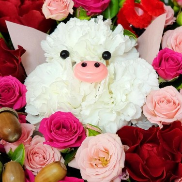 Композиция - Встречаем с хрюшечкой Новый Год!