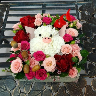 Композиция - Встречаем с хрюшечкой Новый Год!