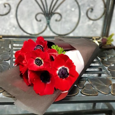 Анемоны в дизайнерской упаковке