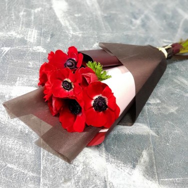 Анемоны в дизайнерской упаковке