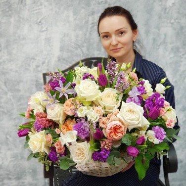 Композиция в корзине Моей любимой