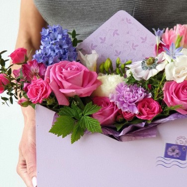 Розовая композиция Весеннее настроение