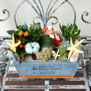 Композиция мужская с шоколадом Пора в отпуск