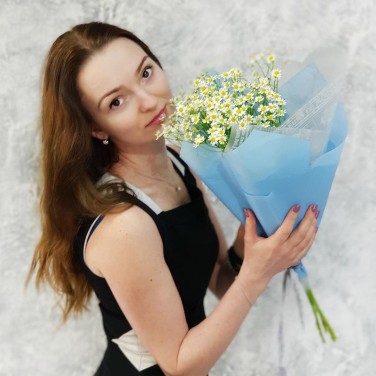 Милый букет из ромашек Ностальжи