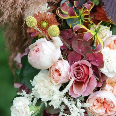 Дивный букет с пионовидной розой Джульетта. Серия Магия любви