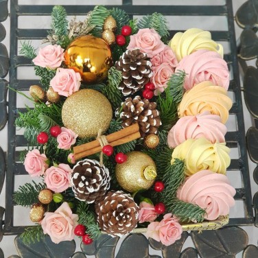 Зимняя композиция Праздничный привет