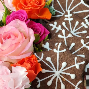 Композиция с печеньями Зимняя сказка