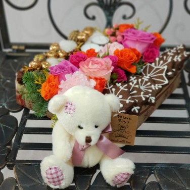 Композиция с печеньями Зимняя сказка