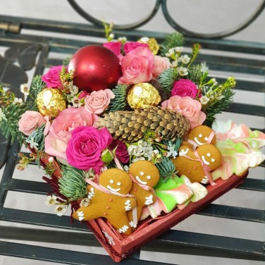 Сладкая композиция новогодняя Для Тебя