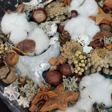 Стильная композиция из сухоцветов С мыслями о тебе