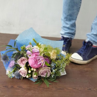 Летний букет Милаш с пионом