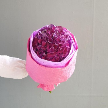 Букет из малиновой гортензии Фуксия