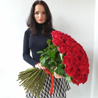 101 красная роза