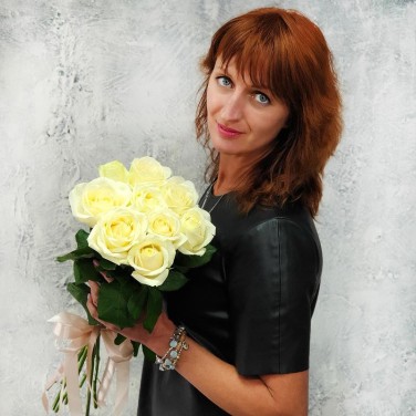 Букет из 9 белых роз Мгновение