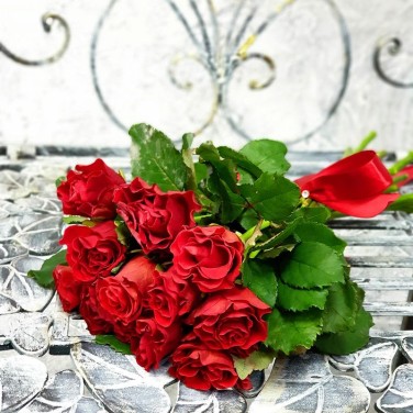 Букет из 11 алых роз Намерение