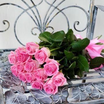 Букет из 11 розовых роз Нежности