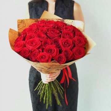 Букет из 31 красной розы Желание