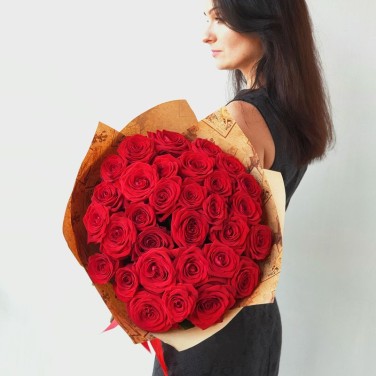 Букет из 31 красной розы Желание
