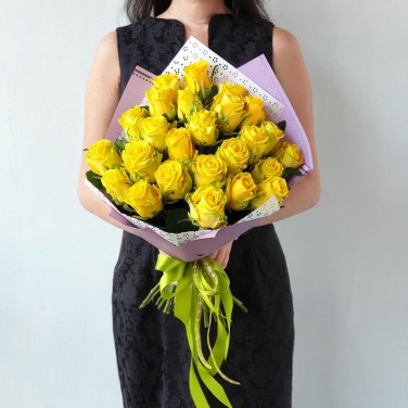 Букет из 25 желтых роз Очарование