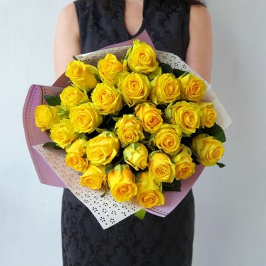 Букет из 25 желтых роз Очарование