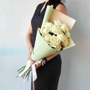 Букет из 11 белых роз Свидание