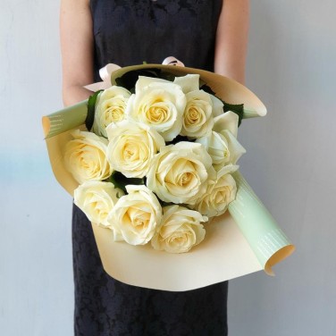 Букет из 11 белых роз Свидание