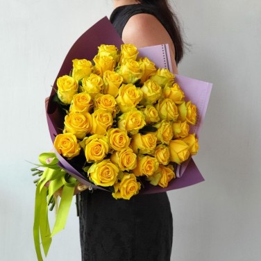 Букет из желтых роз Благополучие
