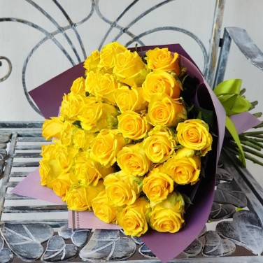 Букет из желтых роз Благополучие