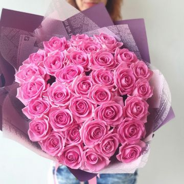 Букет из 35 розовых роз Аромат