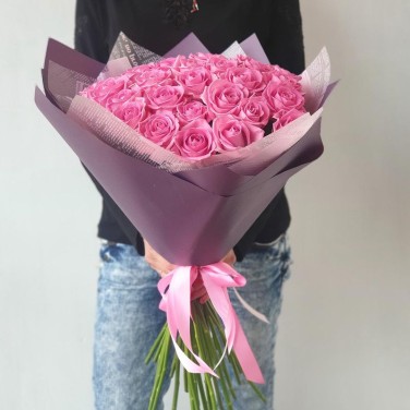 Букет из 35 розовых роз Аромат