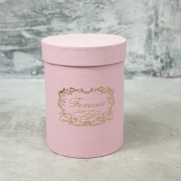 Шляпная коробка малая розовая