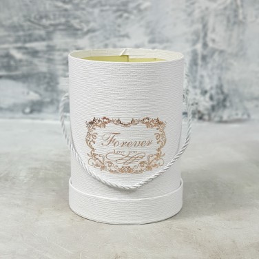 Шляпная коробка малая белая