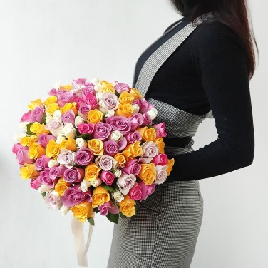 Букет из 101 кенийской розы