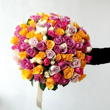 Букет из 101 кенийской розы