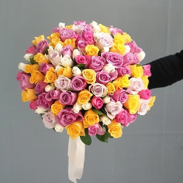 Букет из 101 кенийской розы