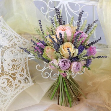Букет невесты в стиле прованс