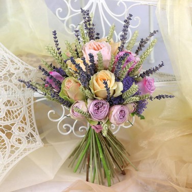 Букет невесты в стиле прованс