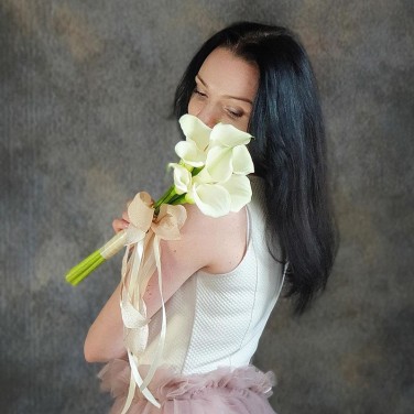 Монобукет невесты из калл Вечность