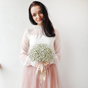 Букет невесты из гипсофилы - Дыхание облаков