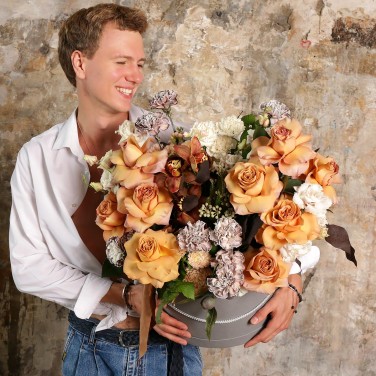 Композиция в шляпной коробке для Девы Сила Земли