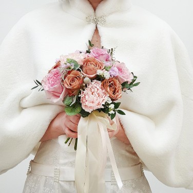 Свадебный букет Розовое Капучино