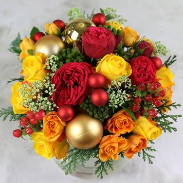 Новогодний букет Яркая жизнь