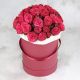 Пионовидные розы в коробке Красава
