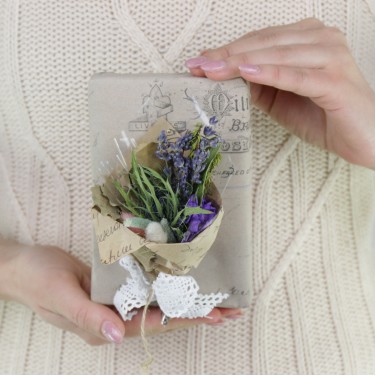 Талисман из сухоцветов Поток удачи