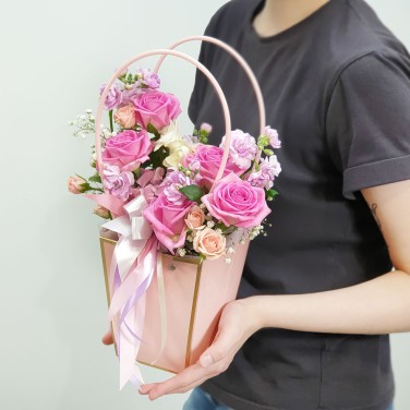 Зефирный шарм сумочка с цветами