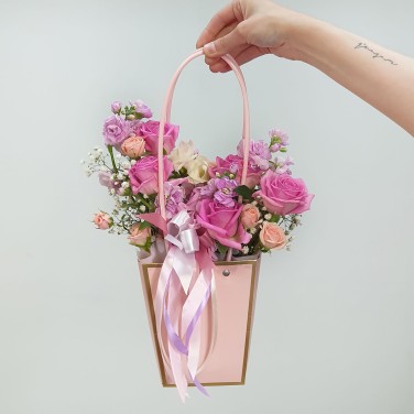 Зефирный шарм сумочка с цветами